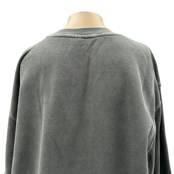 RONIN Graphic Oversized Sweatshirt Gray Independent Trading  Long Sleeve Size M - Picture 8 of 9